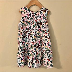 Tiered baby cord toddler girl dress
